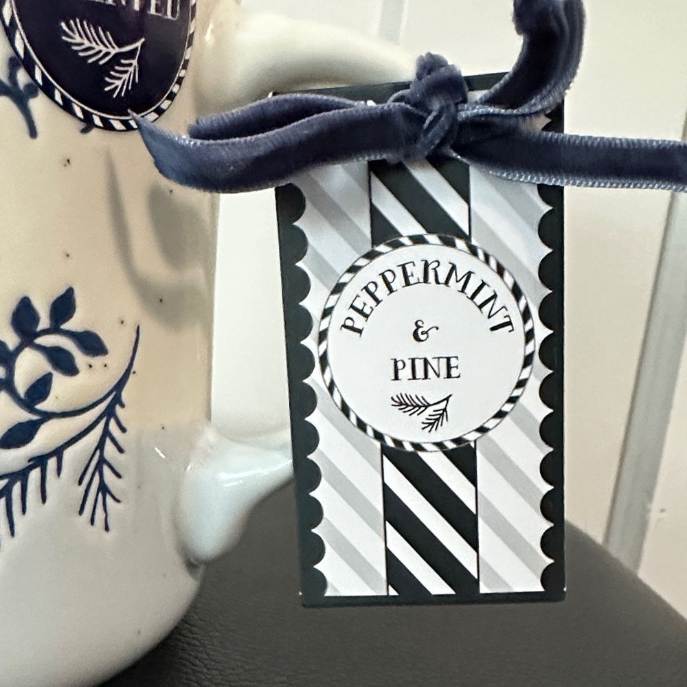 Peppermint & Pine Blue and White Reindeer Mug - Picture 5 of 7